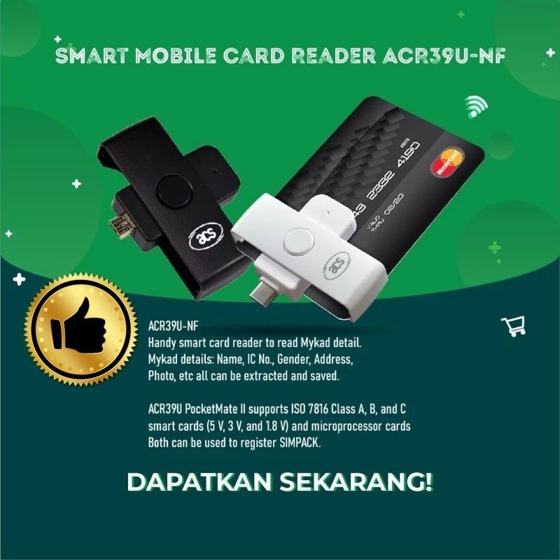 Mykad Reader Simpack Registration Android Smartphone Based | Shopee ...
