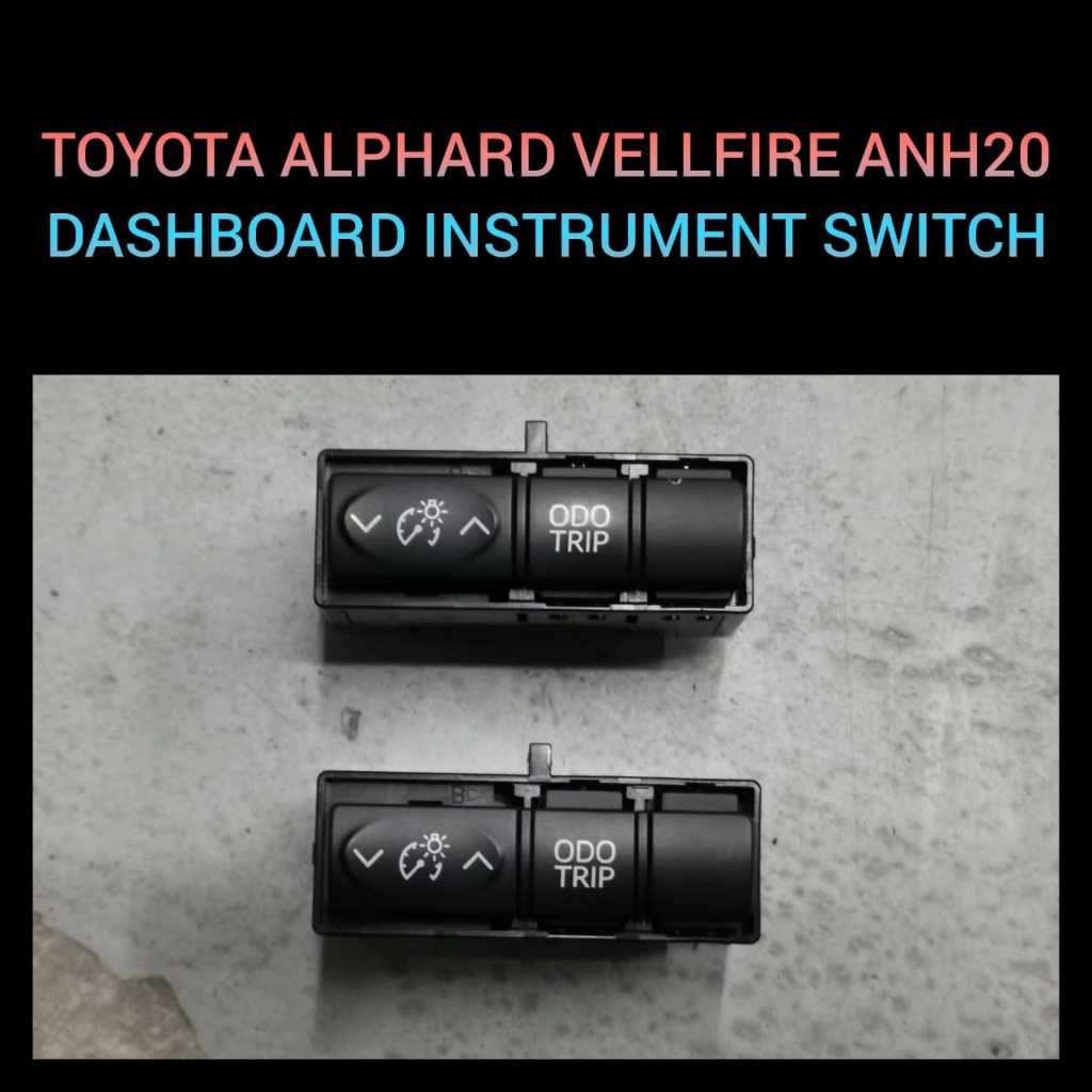🇯🇵🇯🇵 Dashobard Instrument Switch / ODO Trip Button / Toyota Alphard ...