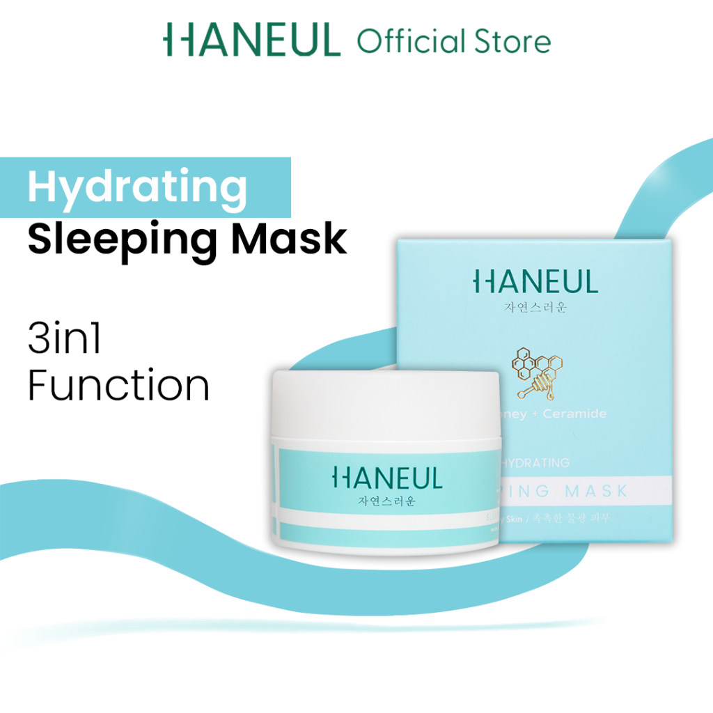 HANEUL Hydrating Sleeping Mask with BioHoney and Ceramides for