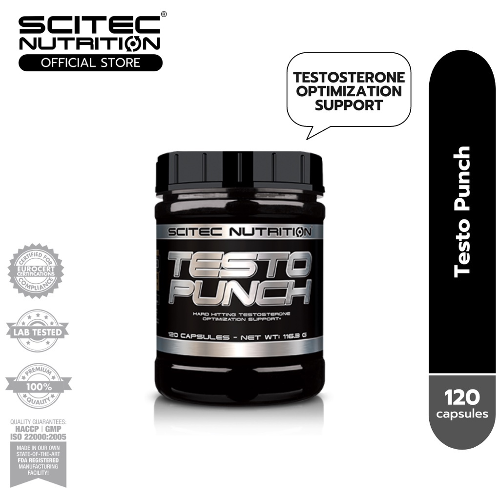 SCITEC NUTRITION Testo Punch (120 Caps) | Shopee Malaysia