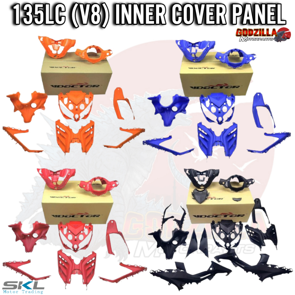 YAMAHA 135LC FI V8 INNER COVER PANEL COLOUR ORIGINAL DOCTOR LCV8 ...