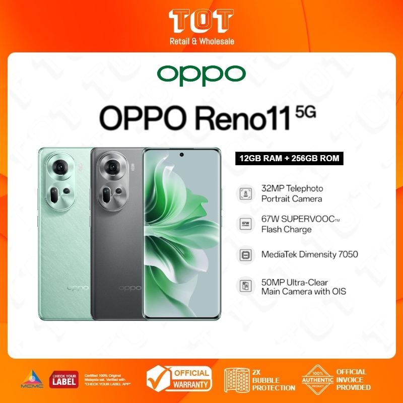 OPPO Reno11 5G (12GB+256GB) 32MP L 67W SuperVooc L MediaTek Dimensity ...