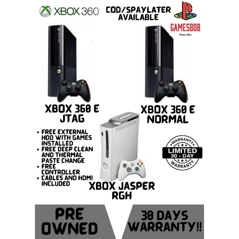 Xbox 360 e jtag modded and original non modded Shopee Malaysia
