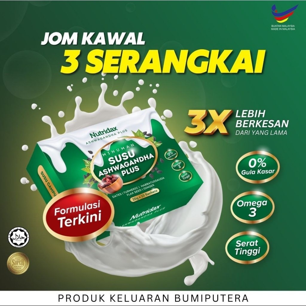 [Original HQ] ASHWAGANDHA PLUS KSLIM AUSSIE APPLE TEA WAT'TIN