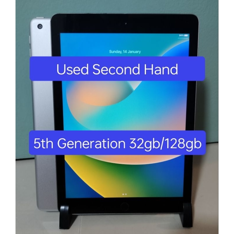 (Used)tablets 5th Gen 32gb/128gb Wifi/Wifi+Cellular 4G Original Second ...