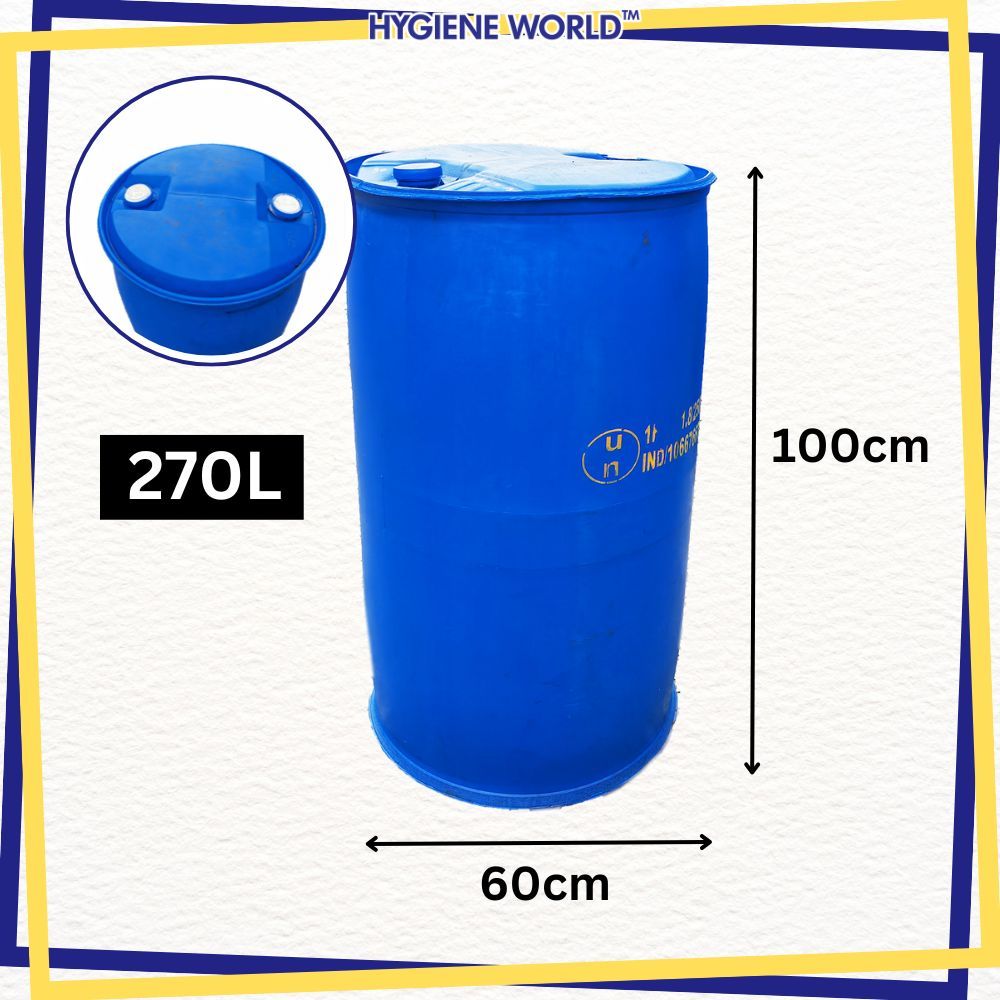 Tong Drum Plastik Tong Air Blue Drum Plastic Bekas Tong L L L Shopee Malaysia