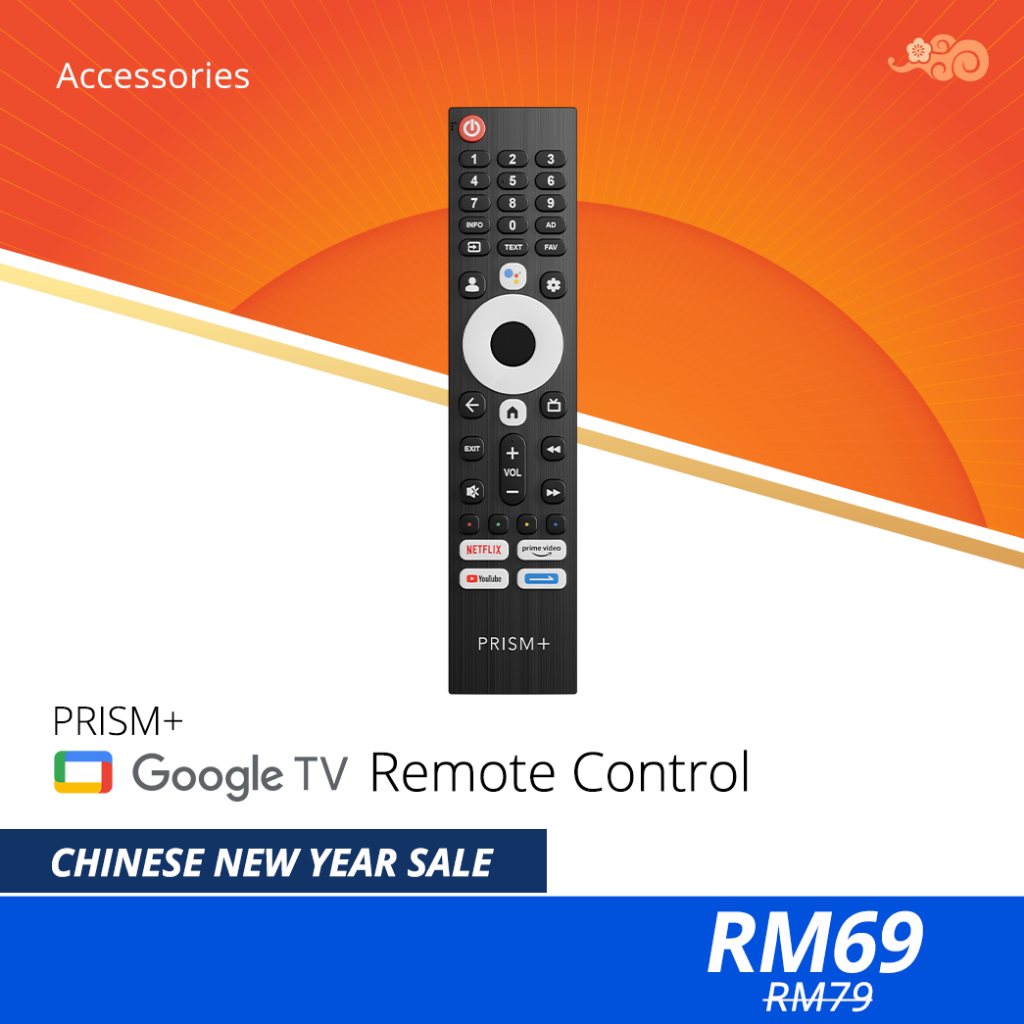 PRISM+ Google TV Remote Control | Shopee Malaysia