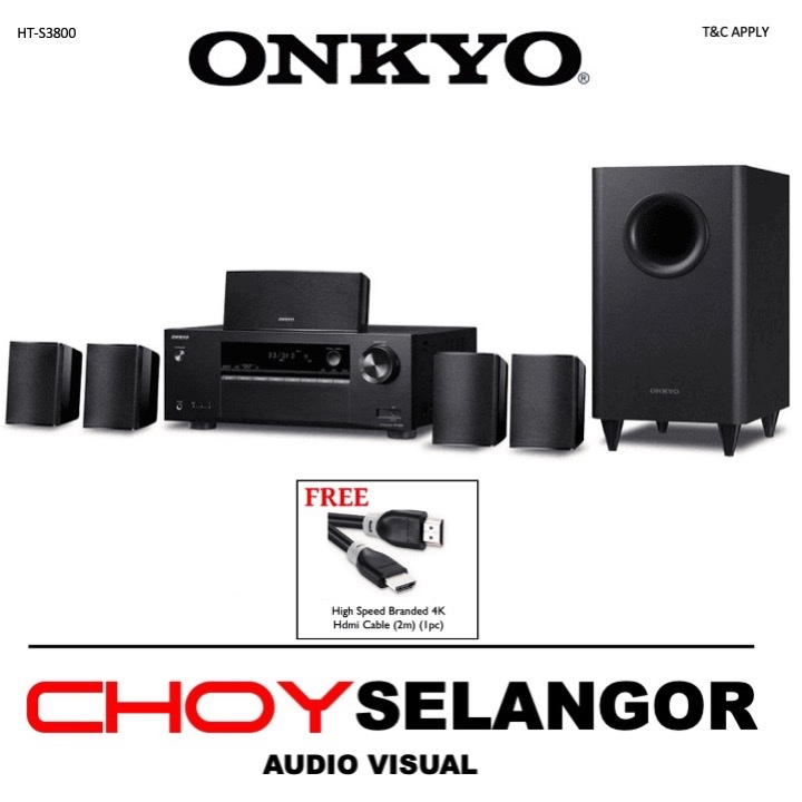 Onkyo HT-S3800 5.1-Channel Home Theater Receiver and Speaker Package ...