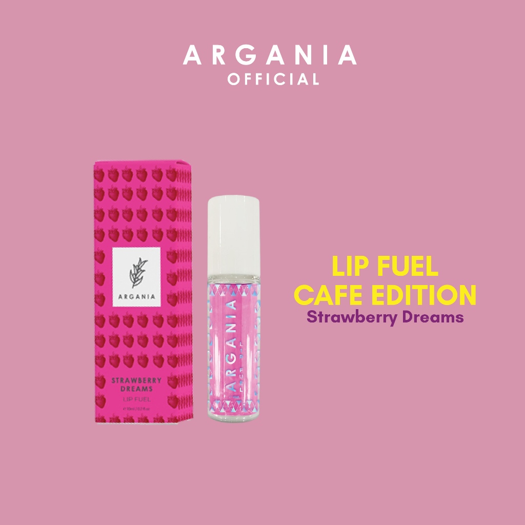 Argania Lip Oil Lip Fuel 10ml MirrorShine Treatment with Jojoba Oil