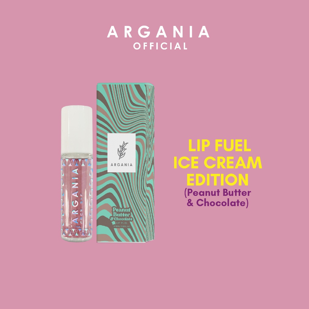 Argania Lip Oil Lip Fuel 10ml MirrorShine Treatment with Jojoba Oil