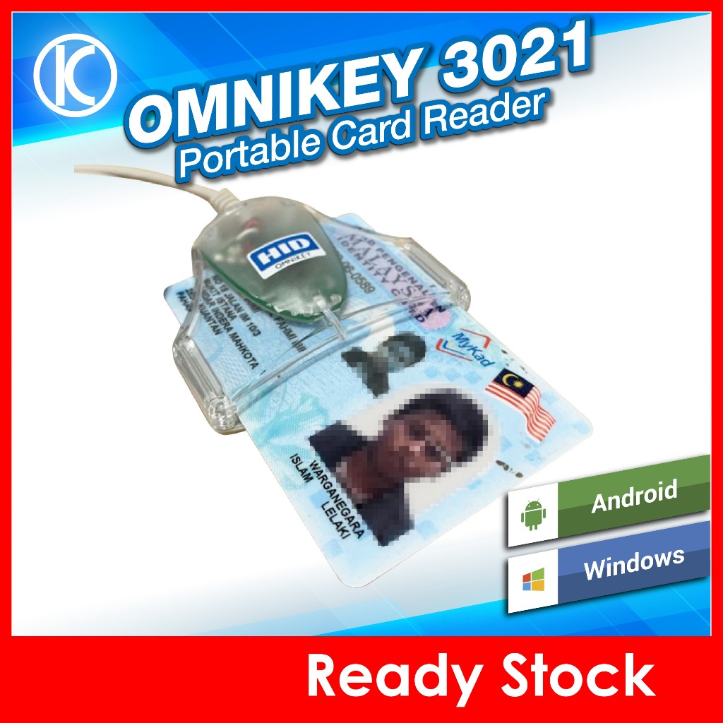 MyKad & MyKid Reader (HID OMNIKEY 3021, PORTABLE SMART CARD READER ...