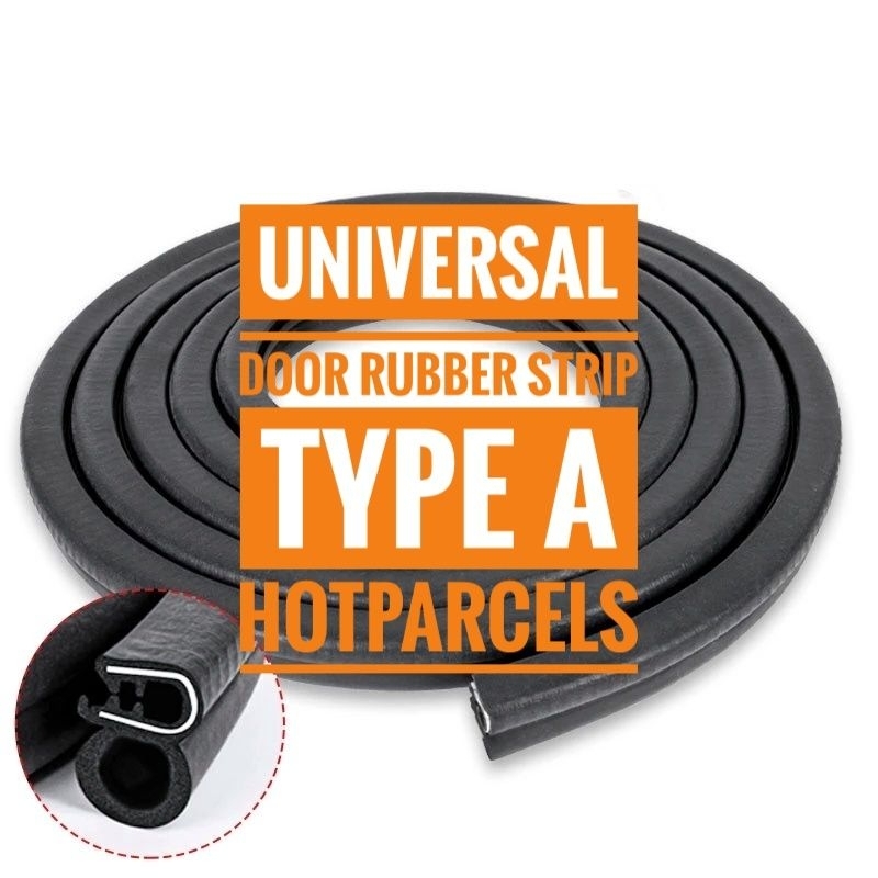 universal door rubber strip car door rubber getah pintu kereta | Shopee ...