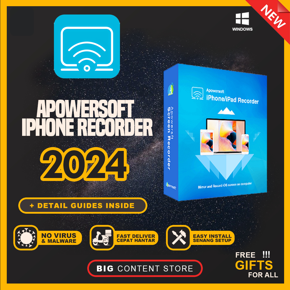 Apowersoft iPhone Recorder 1.4. 💯 EASY INSTALL SOFTWARE 💯 LIFETIME