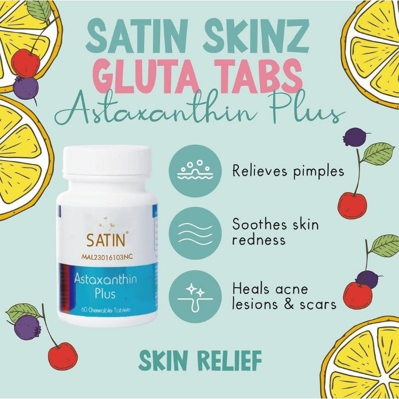 uống glutathione bao lâu thì trắng Satin Skinz Gluta Tabs - 5X flawless, pinkish and GLOW skin