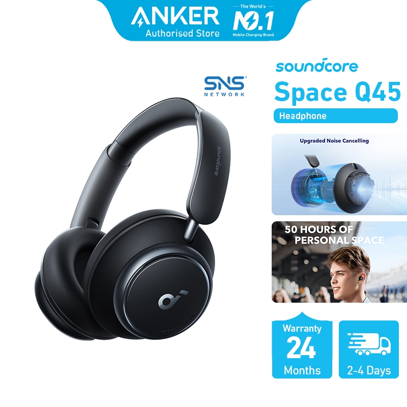 Anker Soundcore Space Q45 Black / White / Blue Headset A3040 | Shopee ...