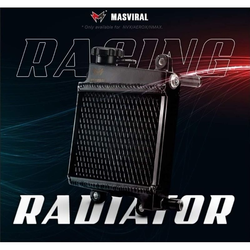 MASVIRAL RACING RADIATOR NVX155 V1 V2 NMAX COOLANT RADIATOR ALLOY ...