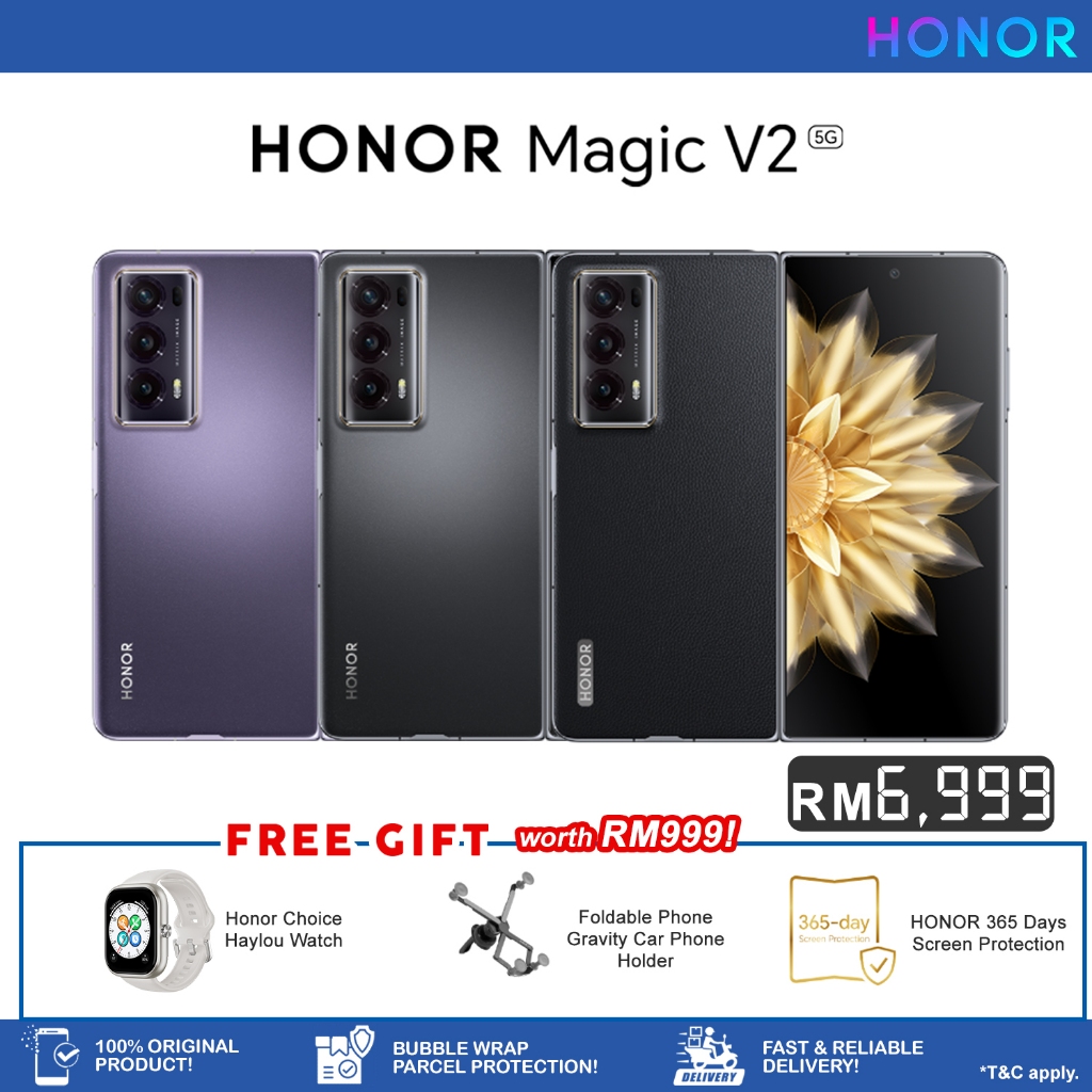 Honor Magic V2 5G | 16GB+512GB | Thinnest & Lightest Foldable ...