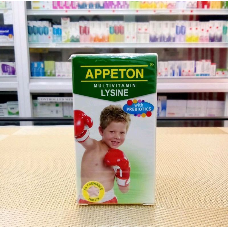 APPETON MULTIVITAMIN LYSINE with PREBIOTICS ( 60 chewable tablets