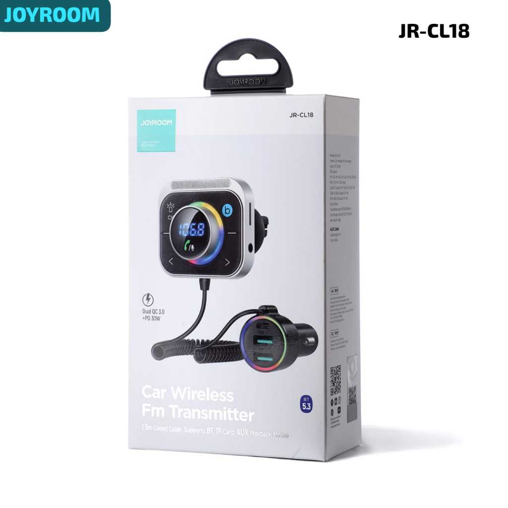 JOYROOM JRCL18 Car Wireless FM Transmitter Shopee Malaysia