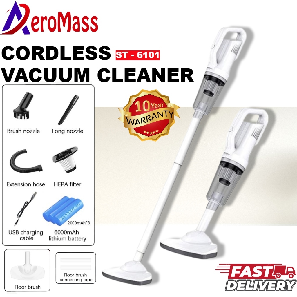AEROMASS Vacuum Cleaner Cordless Vacuum Dust Mite Vacuum Kereta Vacum
