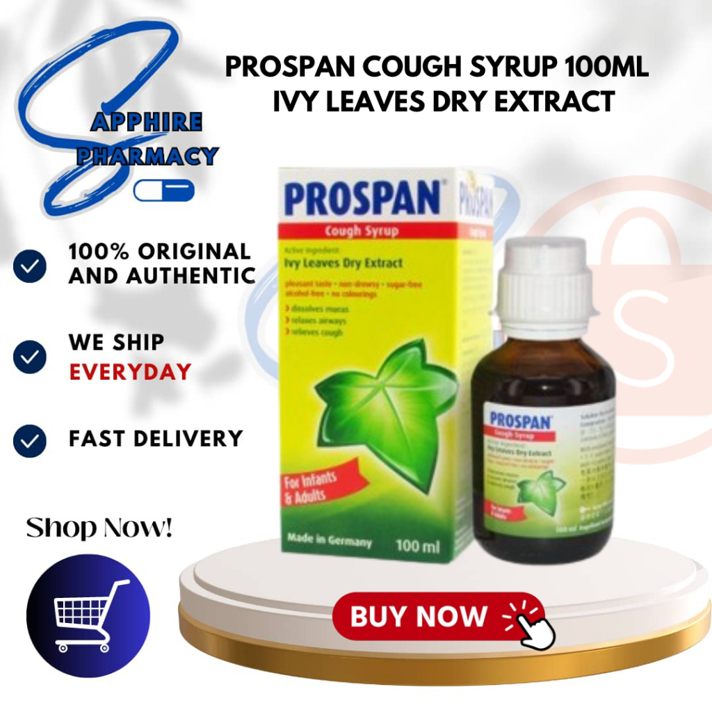 PROSPAN COUGH SYRUP 100ML UBAT BATUK HERBA IVY LEAF IVY LEAVES DRY