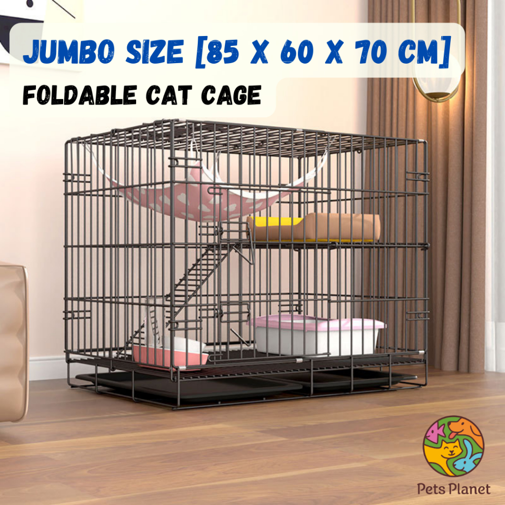 JUMBO CAGE 2 KAKI Sangkar Kucing 2 Tingkat Cat Cage 2 Feet Kandang Kucing 2 Level Cat Cage Shopee Malaysia
