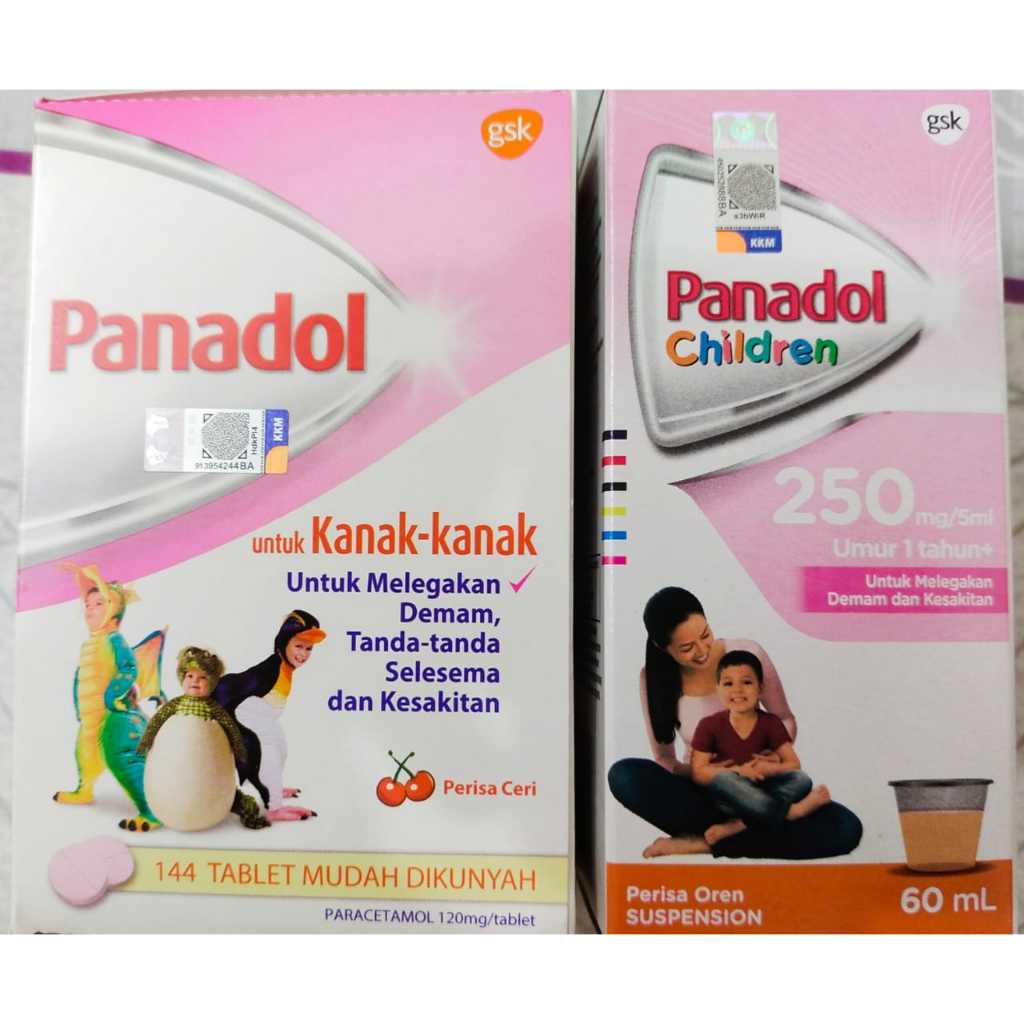 Panadol Children Chewable Tablets 120mg (12's)/Age 1 Year+ Suspension ...