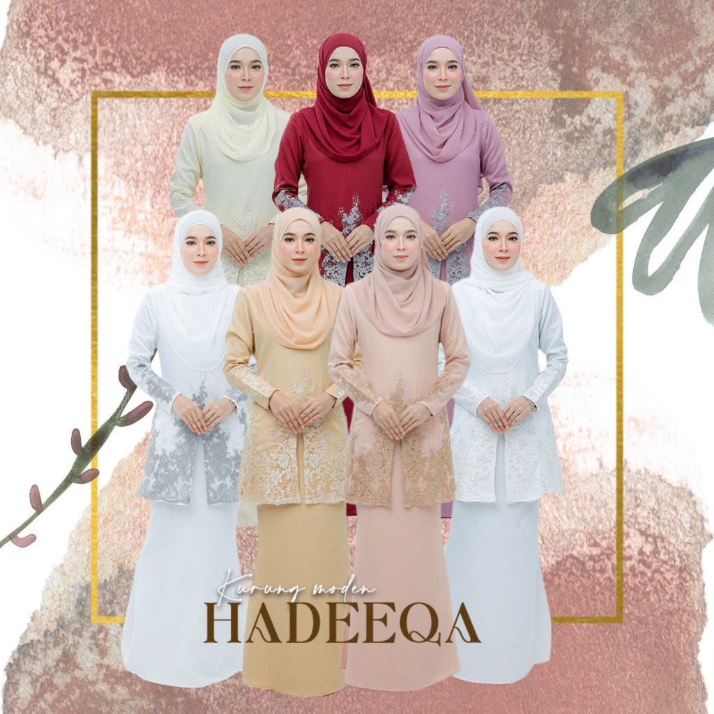Moff Kurung Moden Hadeeqa In 7 Colour I Kurung Moden I Tunang I Nikah ...