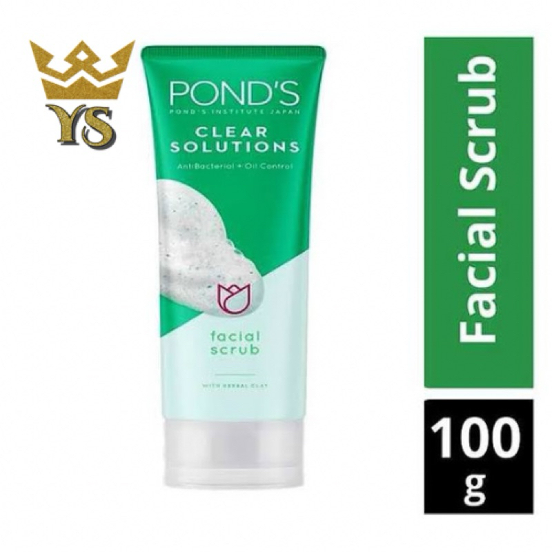 Pond’s Clear Solution Anti-Bacterial Facial Scrub (100g) | Shopee Malaysia