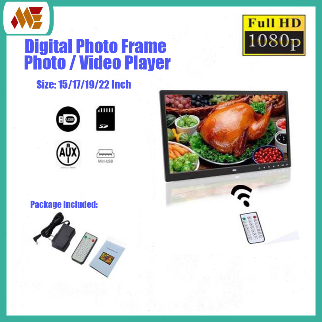 15/17/19/22 inch Digital Photo Frame / Advertisement Display with ...