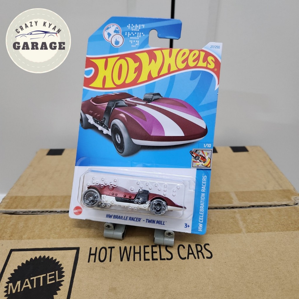 Hot Wheels Fantasy HW Braille Racer Twin Mill Diecast Toys Car for