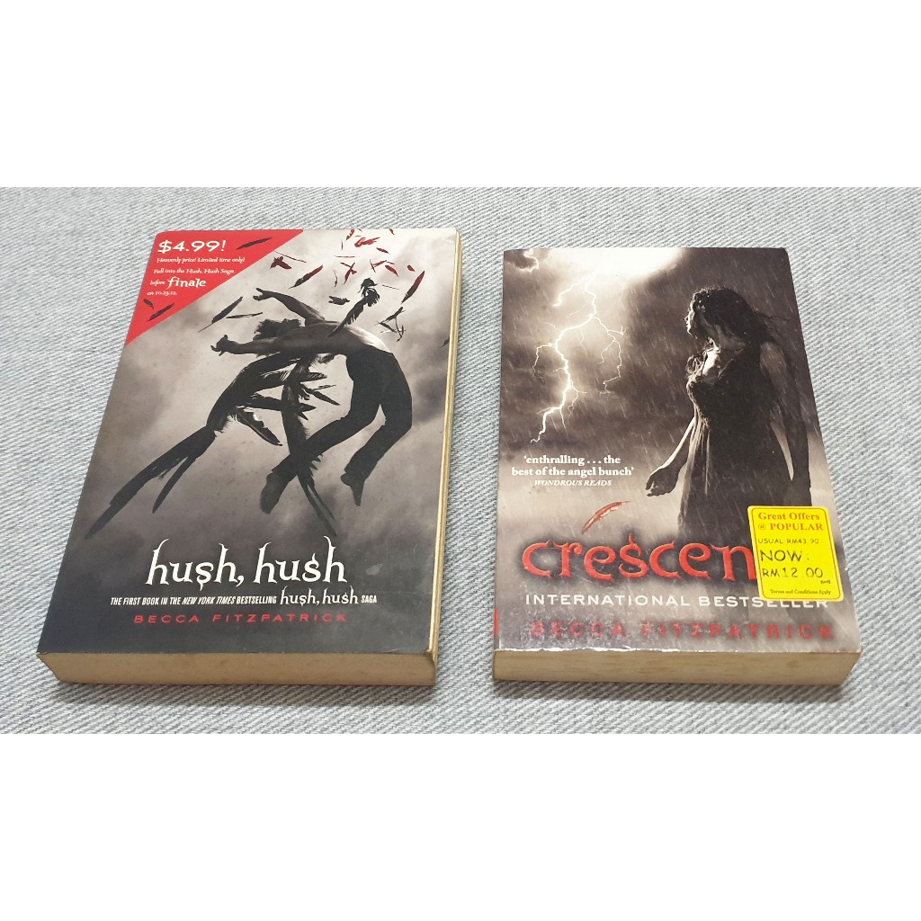 [Preloved] Becca Fitzpatrick Hush, Hush Saga Novel (Book 1 & 2