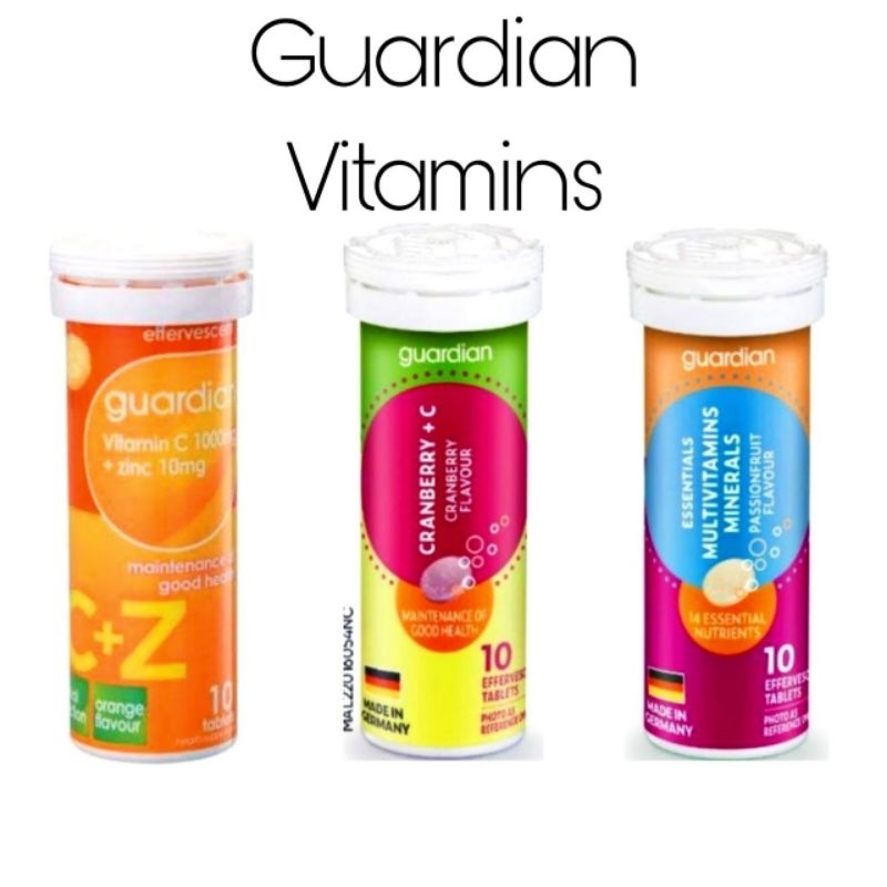 Guardian Effervescent Vitamin C 1000mg Zinc Cranberry C Multivitamin 10 S Shopee Malaysia