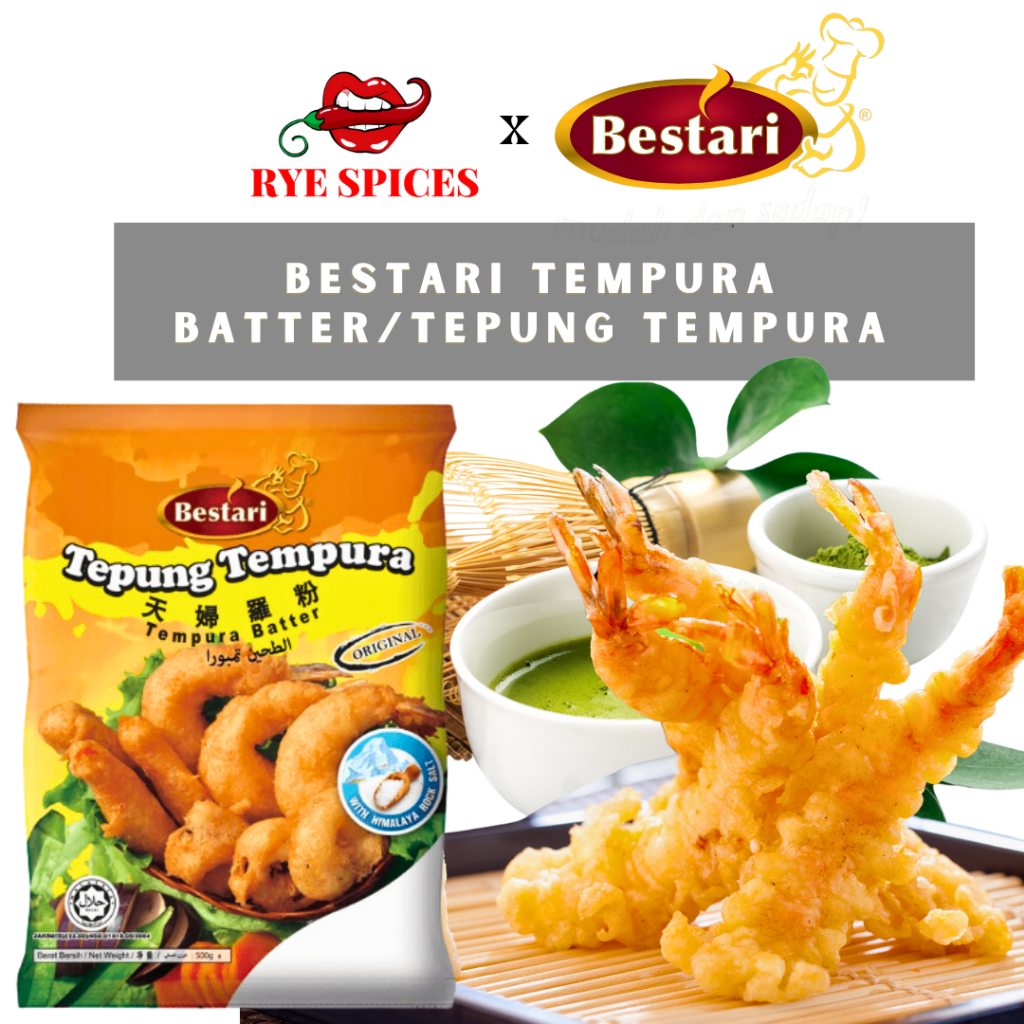 Bestari Tempura Batter/Tepung Tempura Bestari (500g) Halal Shopee