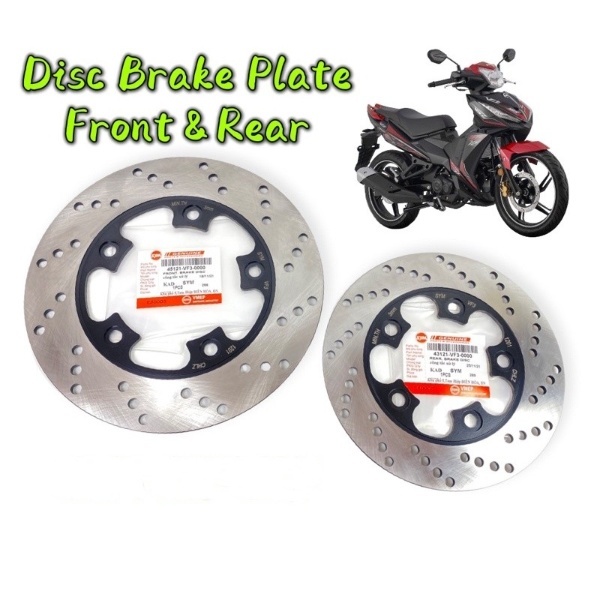 (100% ORIGINAL) SYM VF3i FRONT & REAR DISC BRAKE PLATE // PIRING DISC ...