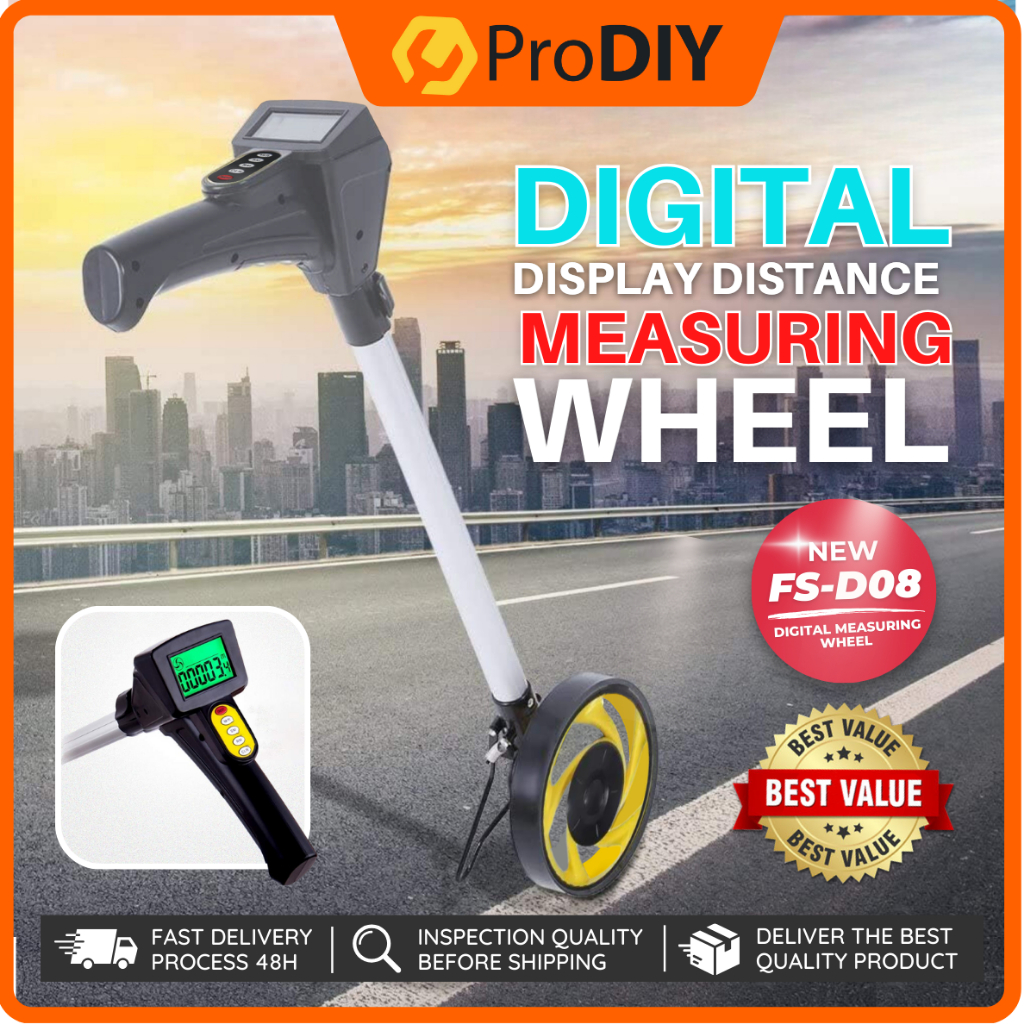 Digital distance deals measuring wheel