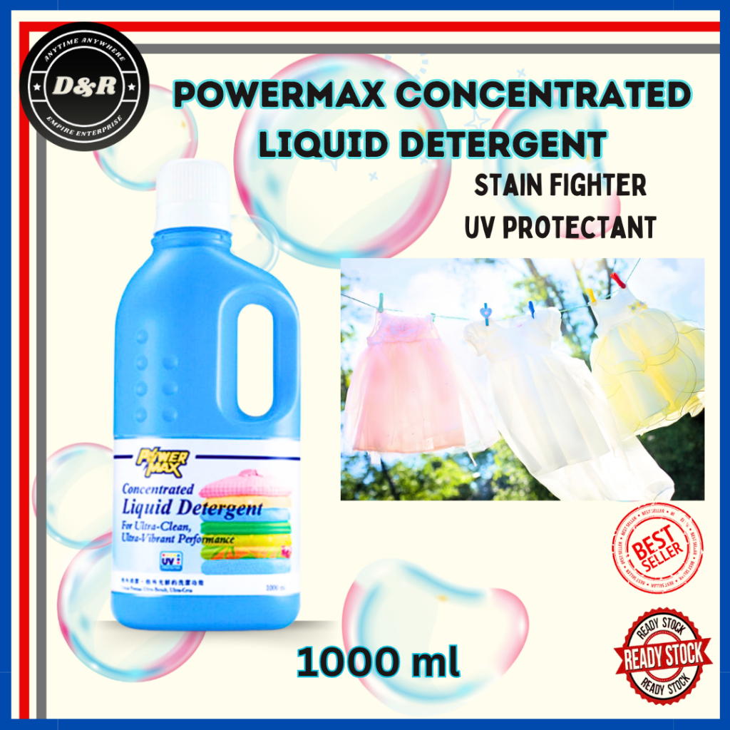 (set Of 3) Cosway Powermax Concentrated Liquid Detergent 1000ml Sabun 