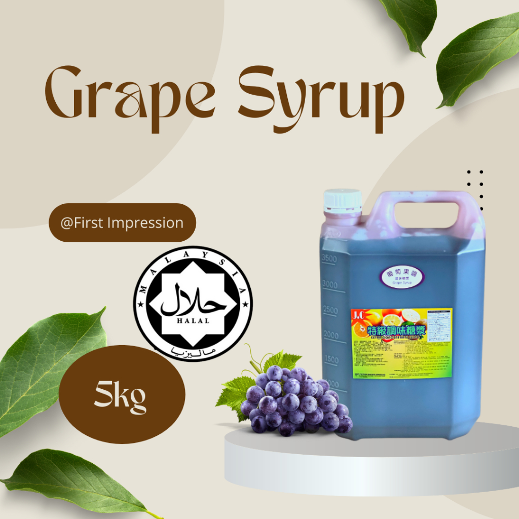 HALAL Concentrate GRAPE syrup Bubble Tea Ingredient (5KG) Shopee Malaysia