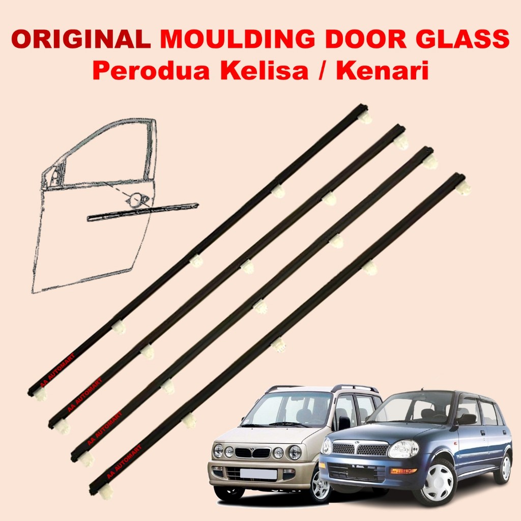 Original Perodua Kelisa / Kenari Door Moulding Lining Rubber Outer