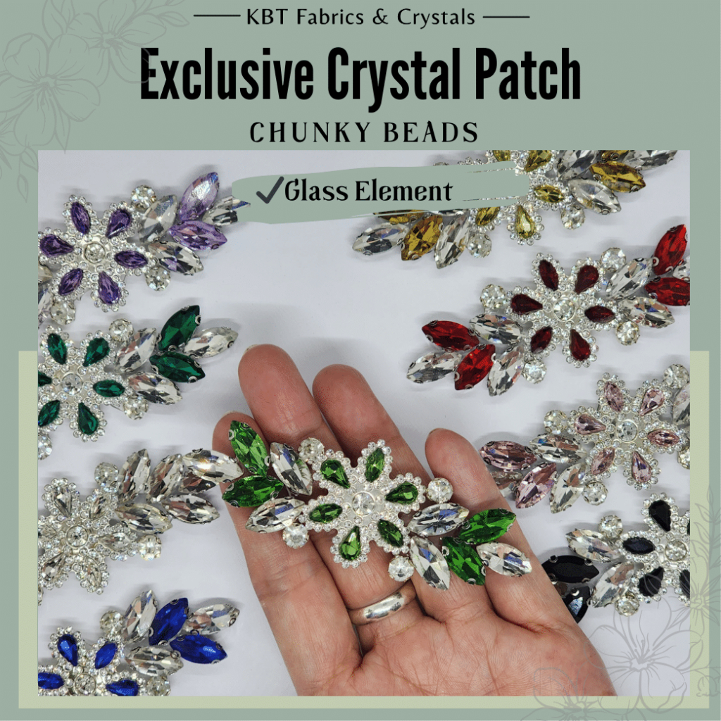1pcs Iron on Exclusive Glass Crystal Patch Manik Tampal Diamond Chunky Beads Manik Baju Nikah DIY Color Series Kod 99 Shopee Malaysia