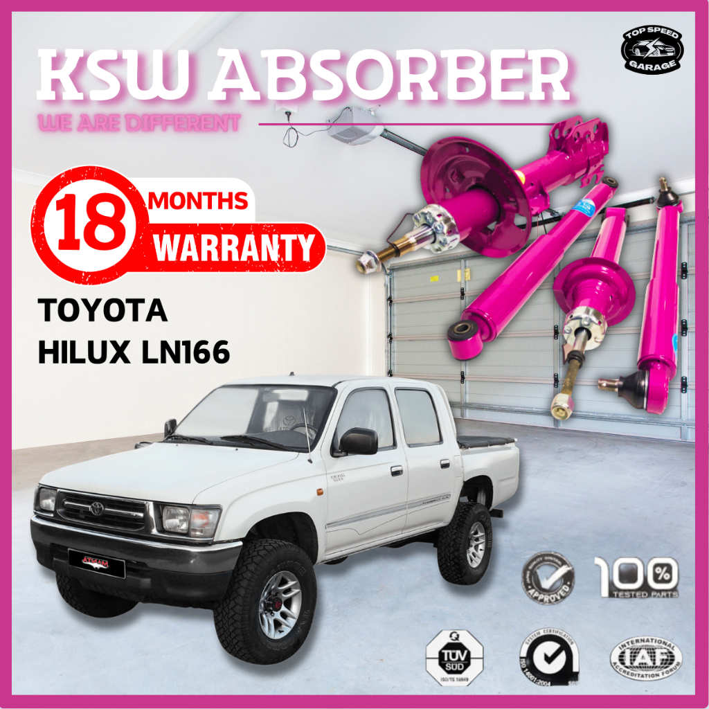 TOYOTA HILUX LN166 / KDN190 - KSW (GAS) Shock Absorber FRONT & REAR ...