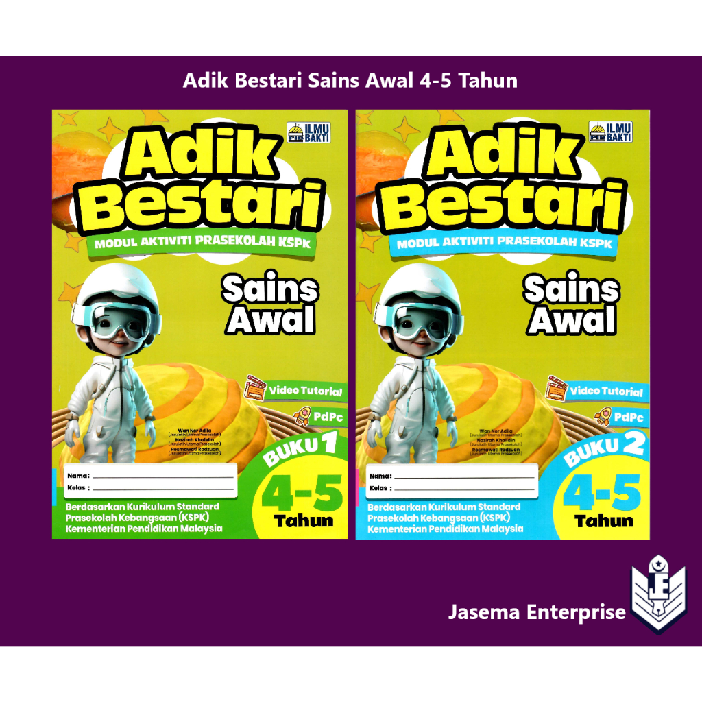 Adik Bestari Modul Aktiviti Prasekolah KSPK Sains Awal 4-5 Tahun Buku 1 ...