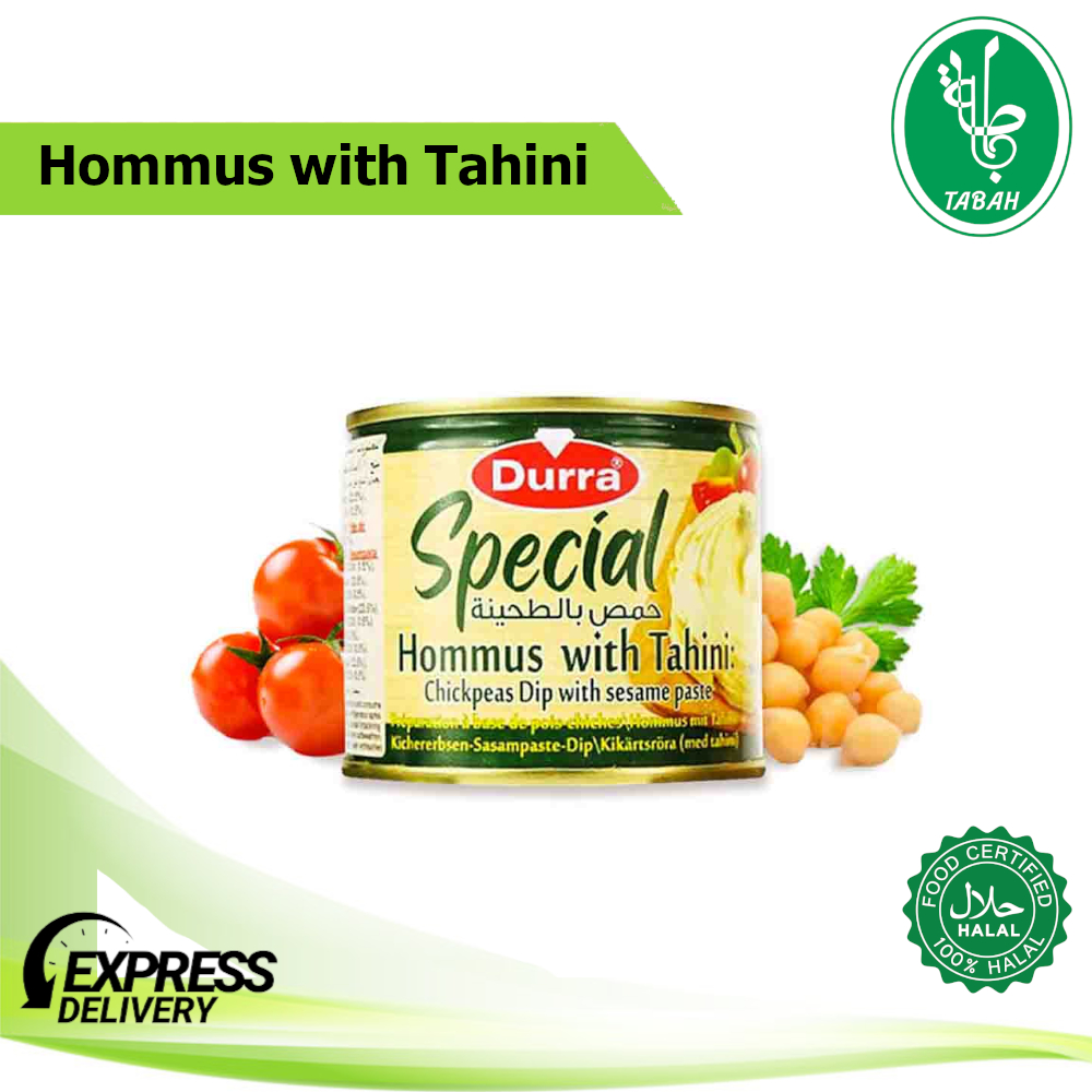 DURRA SPECIAL HOMMUS WITH TAHINI/CHICKPEAS DIP WITH SESAME PASTE/220G ...