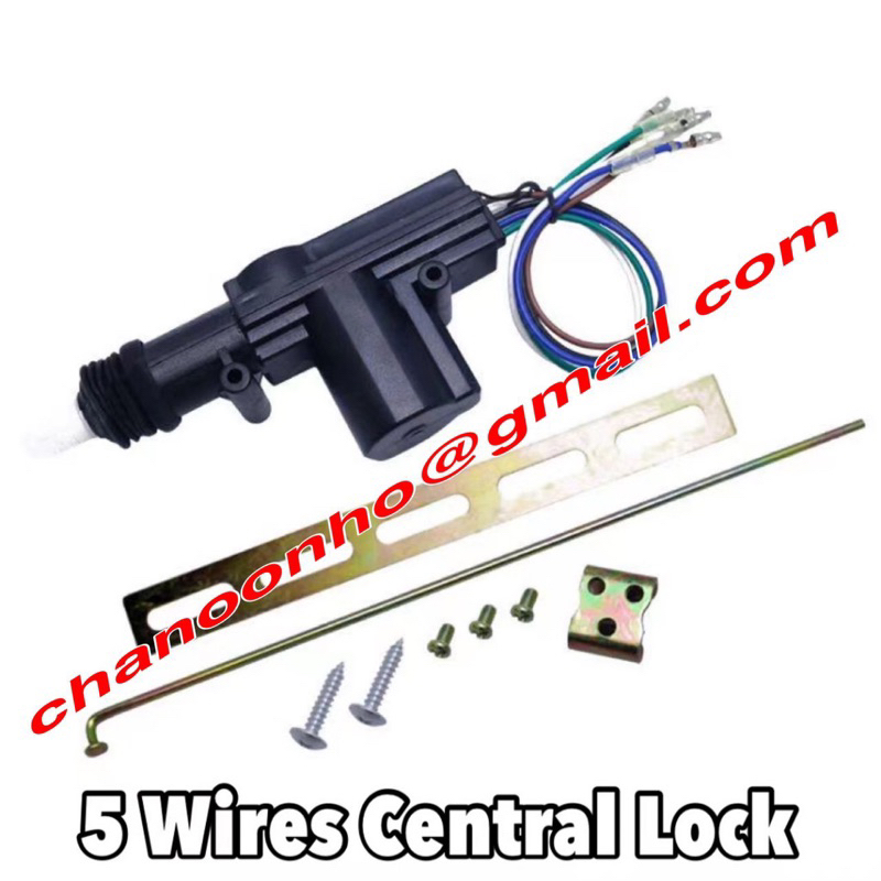 CAR CENTRAL LOCKING SYSTEM ALARM DOOR CENTRAL LOCK ACTUATOR GUN 2 WIRE ...