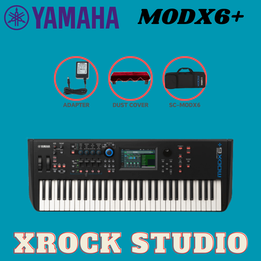 Yamaha MODX7+ 76 Semiweighted Key Synthesizer with Sustain Pedal