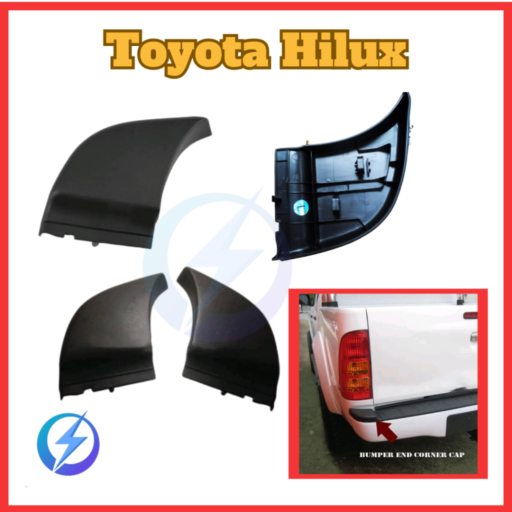 Toyota Hilux Vigo KUN25 KUN26 Rear Bumper Plate Cover Cap Left Right ...