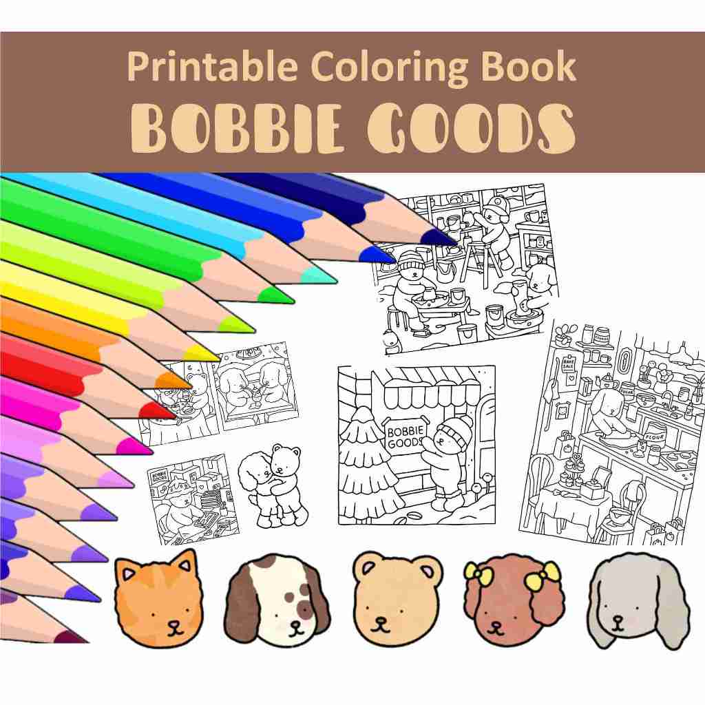 [Softcopy PDF] Bobbie Goods Coloring Book Printable For Kids Adults