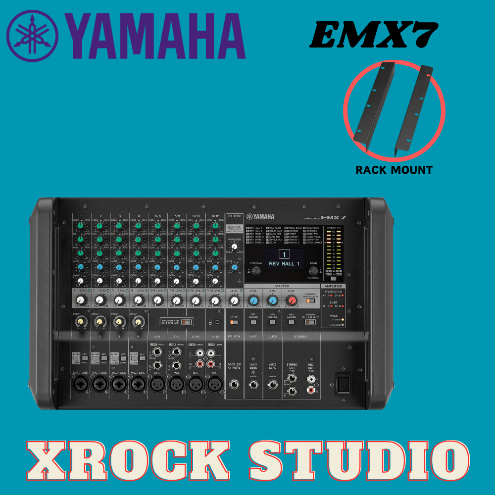 Yamaha EMX7 12-channel 1420W Powered Mixer ( EMX-7 / EMX 7 ) | Shopee ...