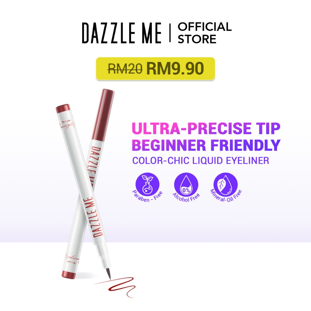 [LOCAL SHIPPING] DAZZLE ME ColorChic Liquid Eyeliner Colour Eyeliner