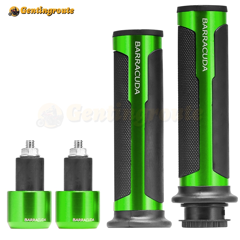 Barracuda Handle Grip CNC Alloy Throttle Grip Balancer Universal Rubber ...